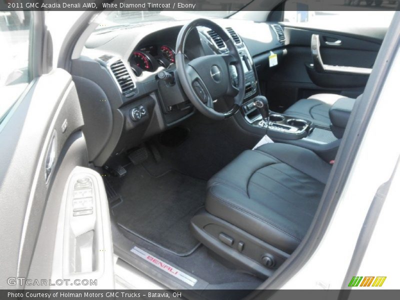 White Diamond Tintcoat / Ebony 2011 GMC Acadia Denali AWD