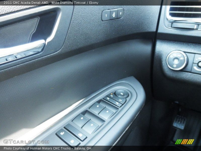 White Diamond Tintcoat / Ebony 2011 GMC Acadia Denali AWD