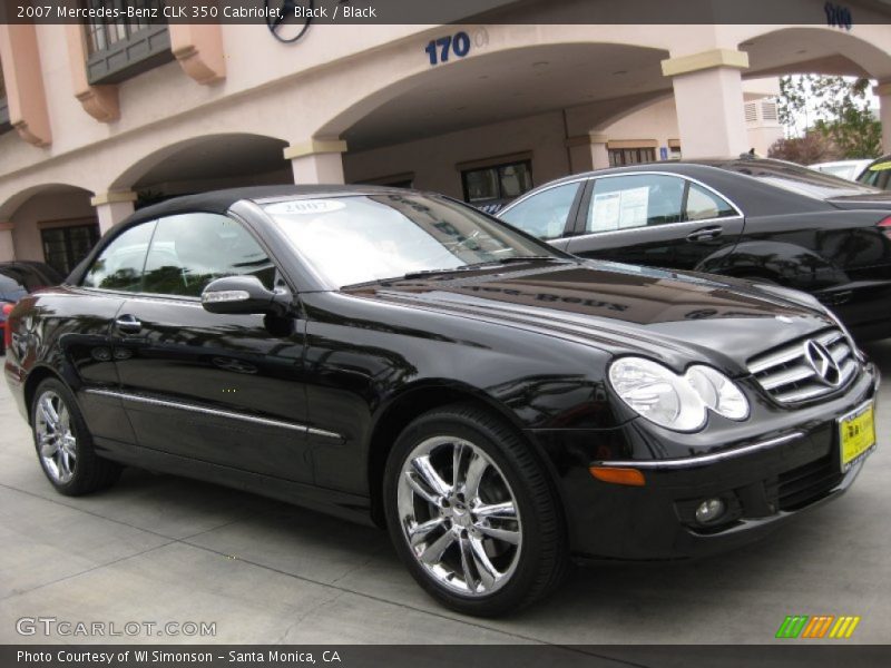 Black / Black 2007 Mercedes-Benz CLK 350 Cabriolet