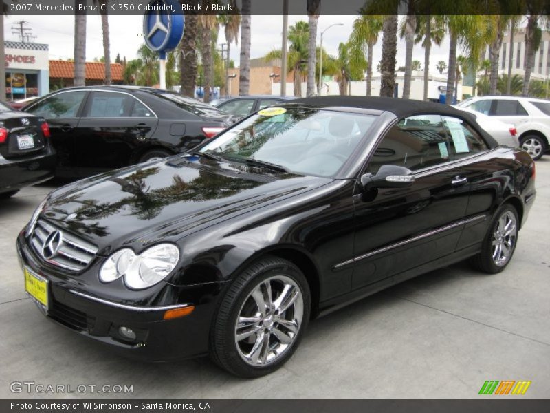 Black / Black 2007 Mercedes-Benz CLK 350 Cabriolet