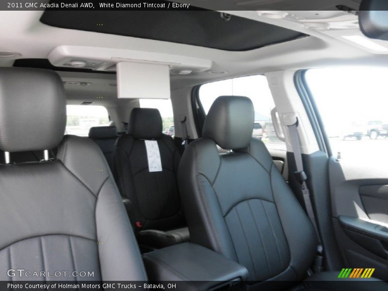 White Diamond Tintcoat / Ebony 2011 GMC Acadia Denali AWD
