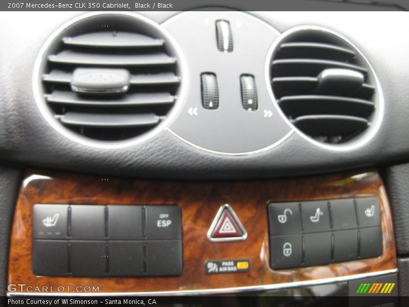 Black / Black 2007 Mercedes-Benz CLK 350 Cabriolet