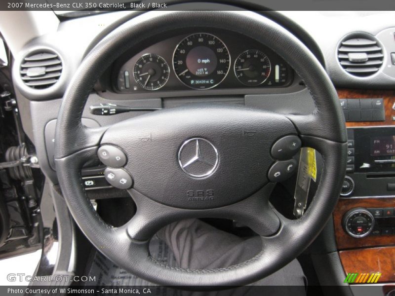 Black / Black 2007 Mercedes-Benz CLK 350 Cabriolet