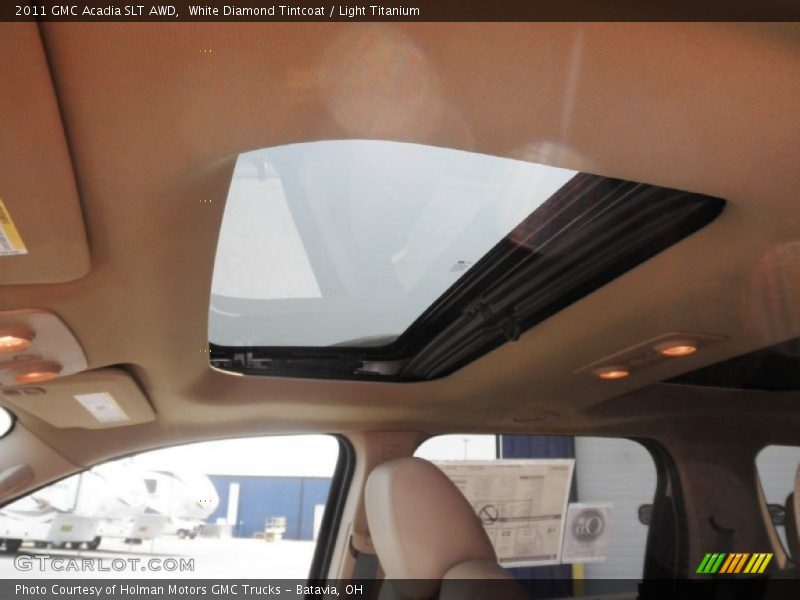White Diamond Tintcoat / Light Titanium 2011 GMC Acadia SLT AWD