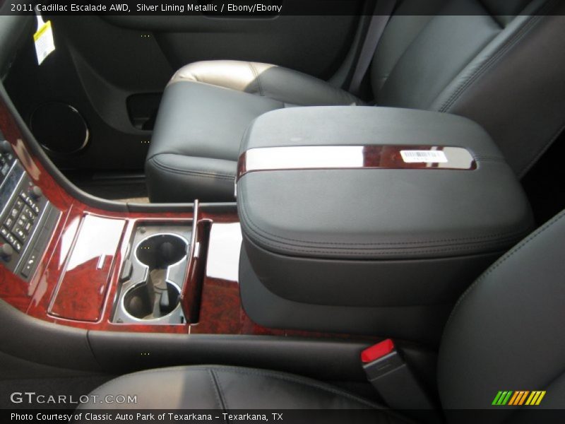 Silver Lining Metallic / Ebony/Ebony 2011 Cadillac Escalade AWD