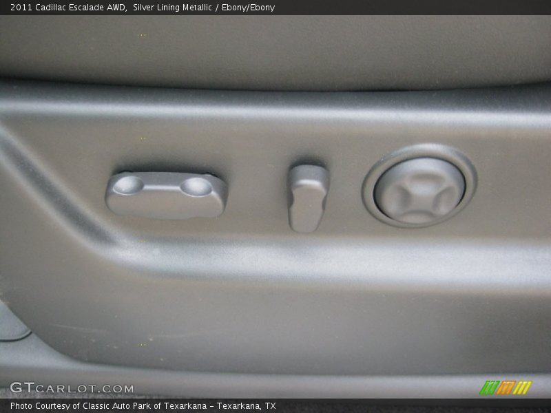 Silver Lining Metallic / Ebony/Ebony 2011 Cadillac Escalade AWD