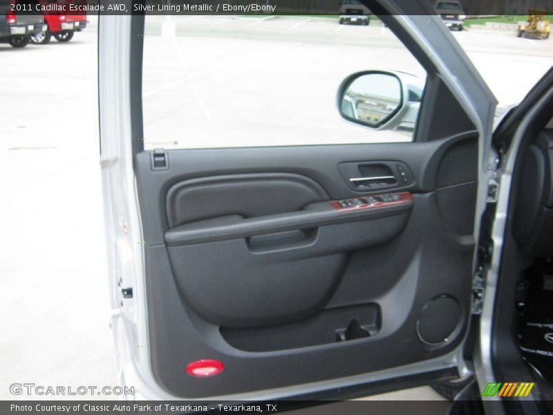 Silver Lining Metallic / Ebony/Ebony 2011 Cadillac Escalade AWD