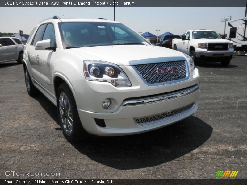 White Diamond Tintcoat / Light Titanium 2011 GMC Acadia Denali AWD