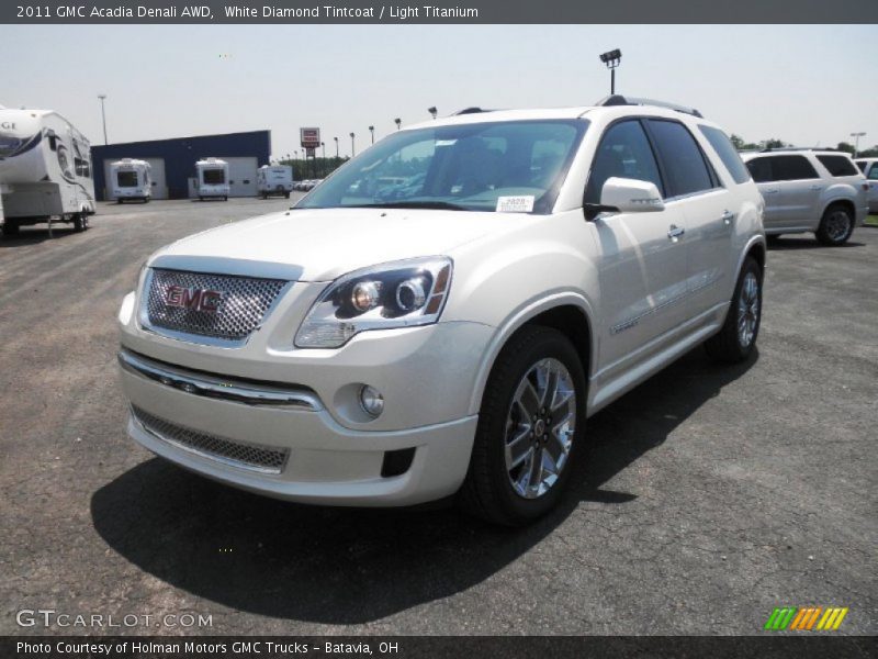 White Diamond Tintcoat / Light Titanium 2011 GMC Acadia Denali AWD