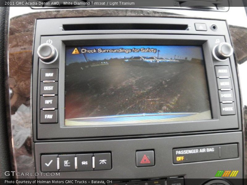 White Diamond Tintcoat / Light Titanium 2011 GMC Acadia Denali AWD