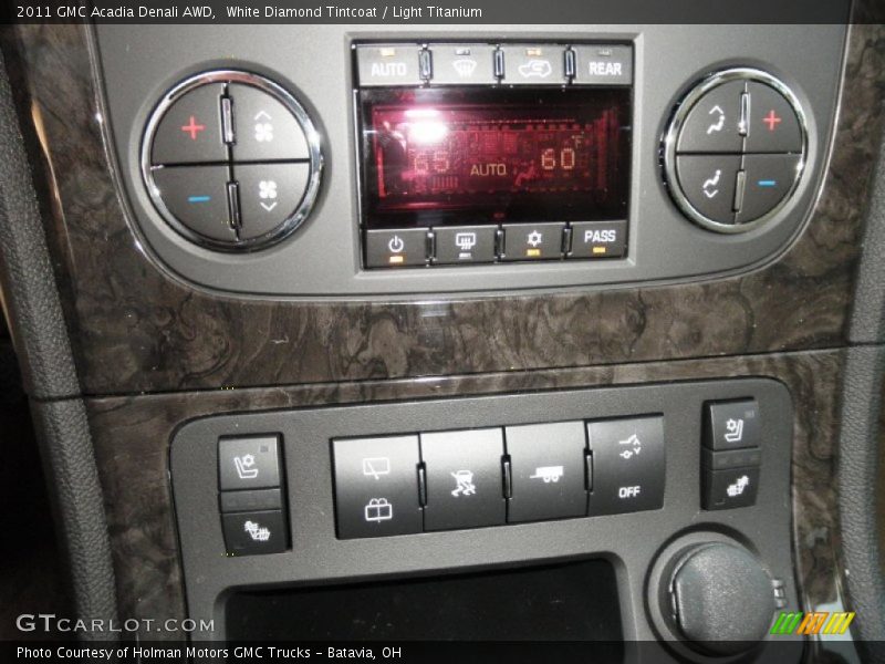 White Diamond Tintcoat / Light Titanium 2011 GMC Acadia Denali AWD
