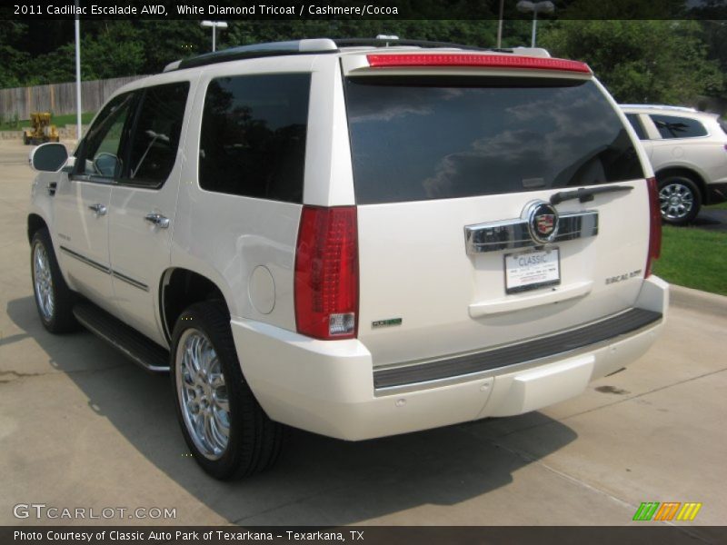 White Diamond Tricoat / Cashmere/Cocoa 2011 Cadillac Escalade AWD