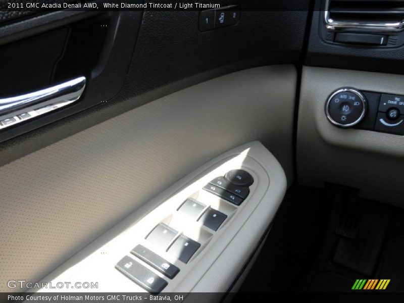 White Diamond Tintcoat / Light Titanium 2011 GMC Acadia Denali AWD