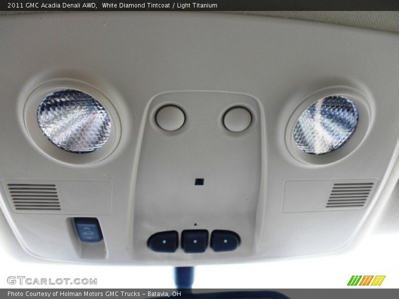 White Diamond Tintcoat / Light Titanium 2011 GMC Acadia Denali AWD
