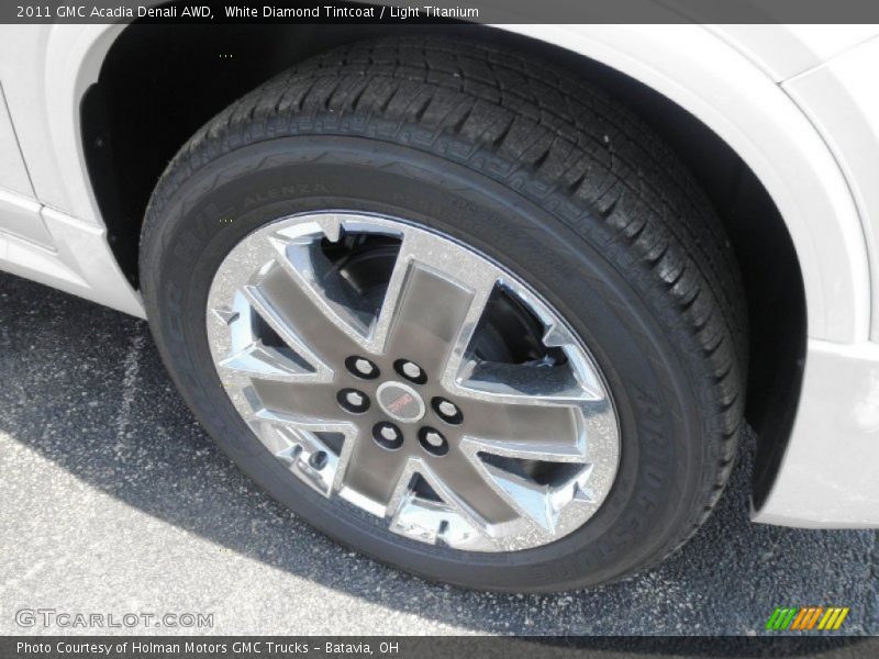 White Diamond Tintcoat / Light Titanium 2011 GMC Acadia Denali AWD