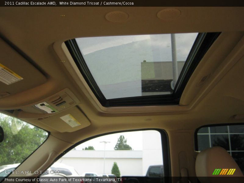 White Diamond Tricoat / Cashmere/Cocoa 2011 Cadillac Escalade AWD