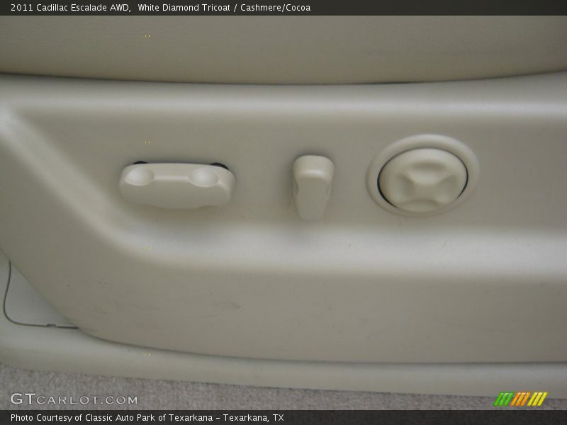 White Diamond Tricoat / Cashmere/Cocoa 2011 Cadillac Escalade AWD