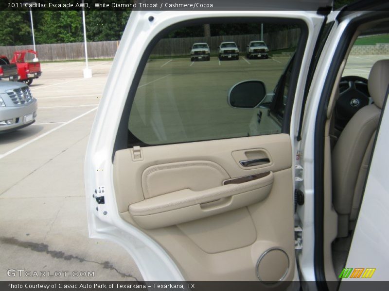 White Diamond Tricoat / Cashmere/Cocoa 2011 Cadillac Escalade AWD