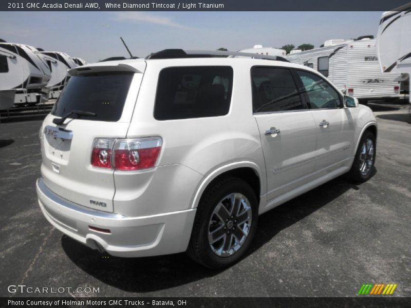 White Diamond Tintcoat / Light Titanium 2011 GMC Acadia Denali AWD