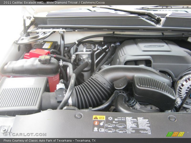  2011 Escalade AWD Engine - 6.2 Liter OHV 16-Valve VVT Flex-Fuel V8