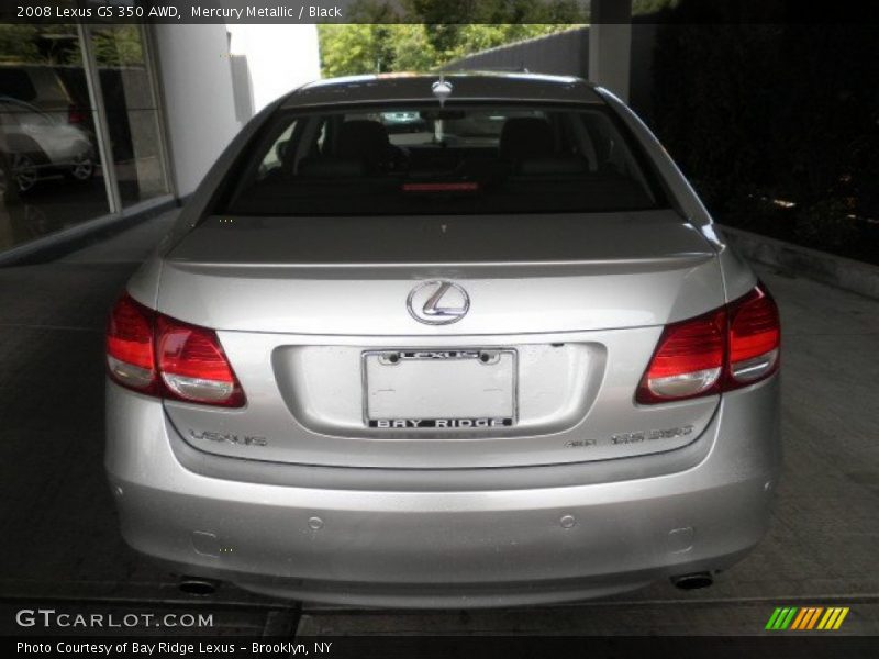 Mercury Metallic / Black 2008 Lexus GS 350 AWD