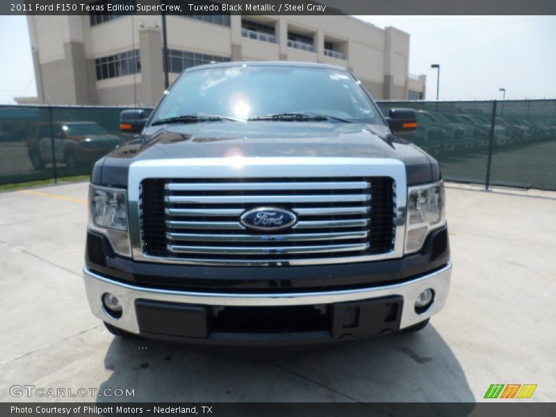 Tuxedo Black Metallic / Steel Gray 2011 Ford F150 Texas Edition SuperCrew
