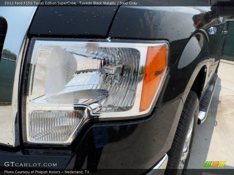 Tuxedo Black Metallic / Steel Gray 2011 Ford F150 Texas Edition SuperCrew