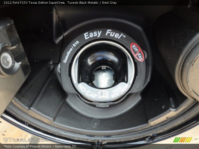 Tuxedo Black Metallic / Steel Gray 2011 Ford F150 Texas Edition SuperCrew
