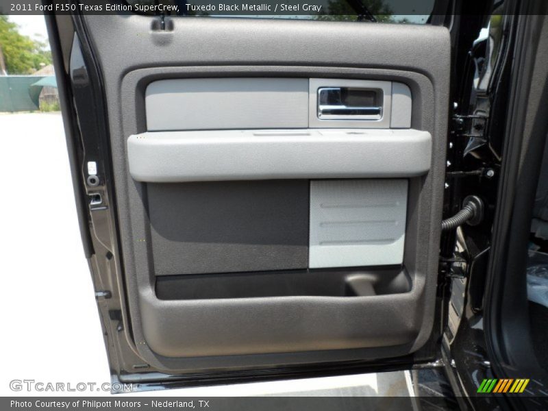 Tuxedo Black Metallic / Steel Gray 2011 Ford F150 Texas Edition SuperCrew