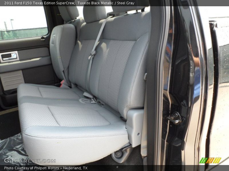 Tuxedo Black Metallic / Steel Gray 2011 Ford F150 Texas Edition SuperCrew