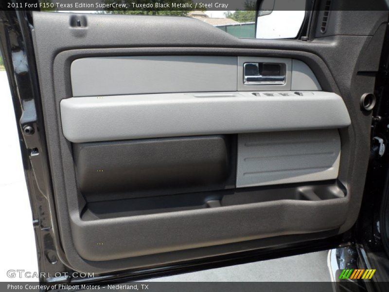 Tuxedo Black Metallic / Steel Gray 2011 Ford F150 Texas Edition SuperCrew