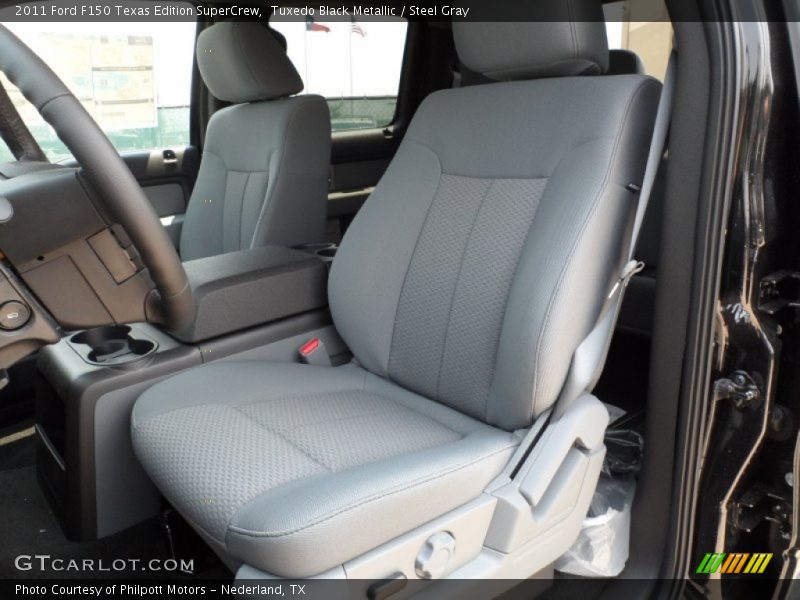 Tuxedo Black Metallic / Steel Gray 2011 Ford F150 Texas Edition SuperCrew