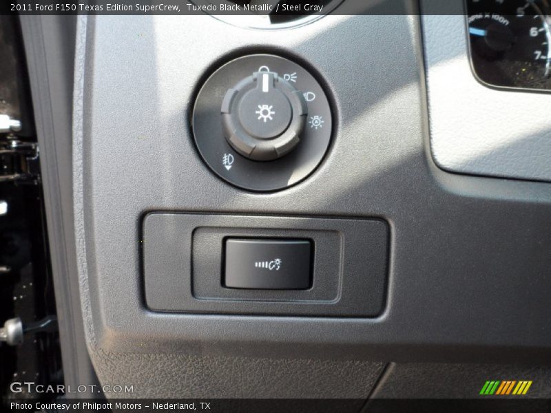 Tuxedo Black Metallic / Steel Gray 2011 Ford F150 Texas Edition SuperCrew