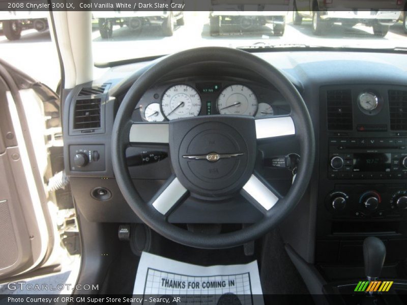 Cool Vanilla White / Dark Slate Gray 2008 Chrysler 300 LX