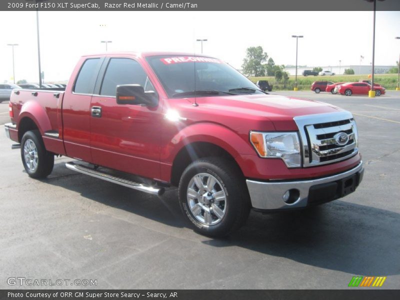 Razor Red Metallic / Camel/Tan 2009 Ford F150 XLT SuperCab