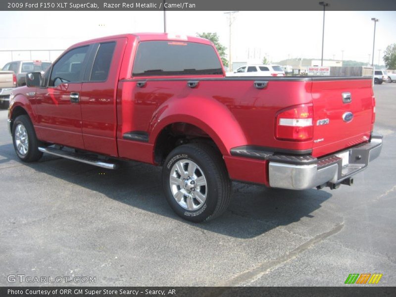 Razor Red Metallic / Camel/Tan 2009 Ford F150 XLT SuperCab