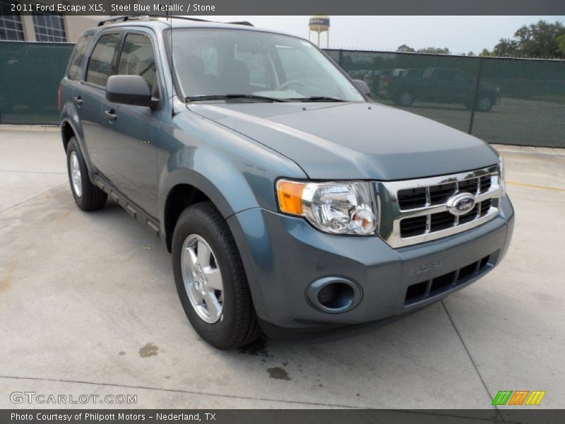 Steel Blue Metallic / Stone 2011 Ford Escape XLS