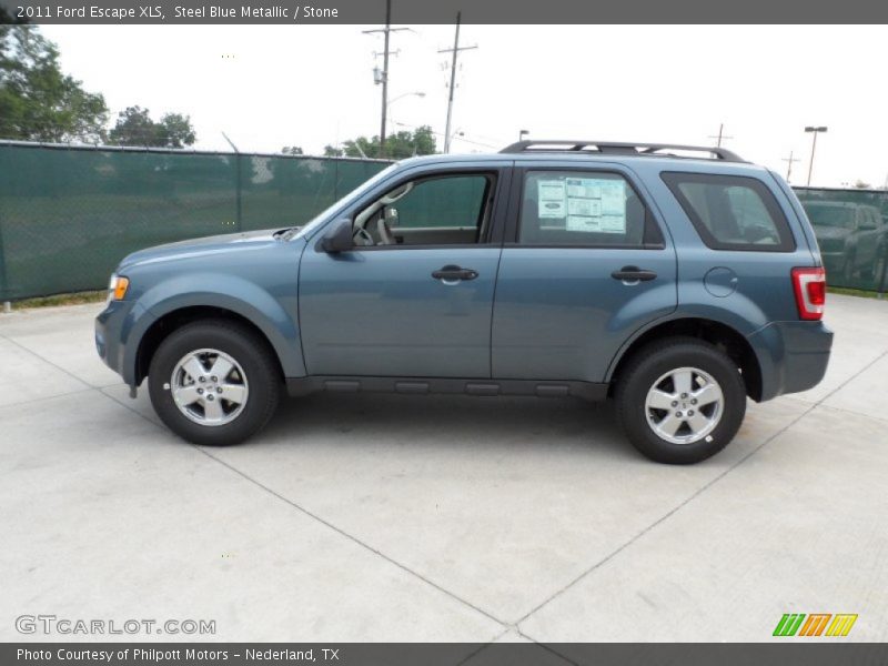 Steel Blue Metallic / Stone 2011 Ford Escape XLS