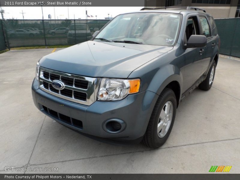 Steel Blue Metallic / Stone 2011 Ford Escape XLS