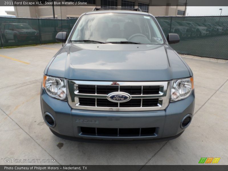 Steel Blue Metallic / Stone 2011 Ford Escape XLS