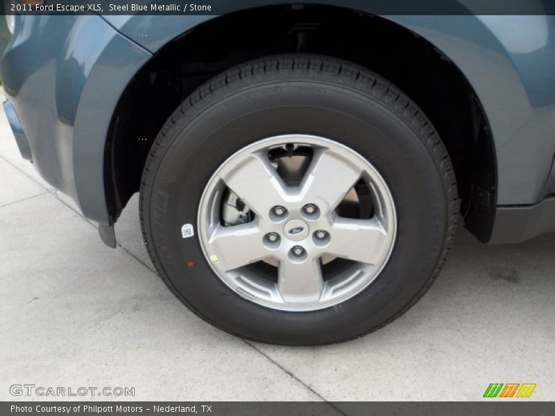 Steel Blue Metallic / Stone 2011 Ford Escape XLS