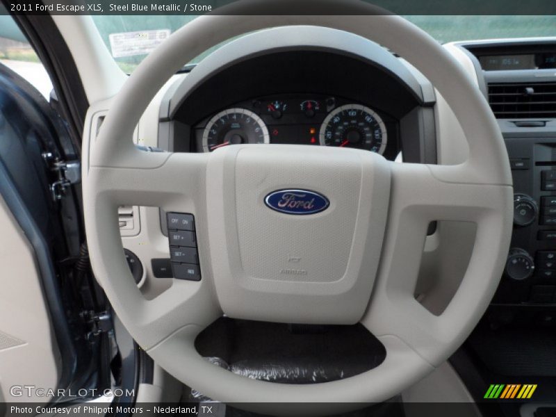 Steel Blue Metallic / Stone 2011 Ford Escape XLS