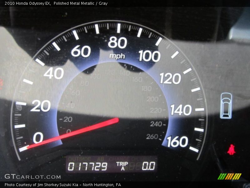 Polished Metal Metallic / Gray 2010 Honda Odyssey EX
