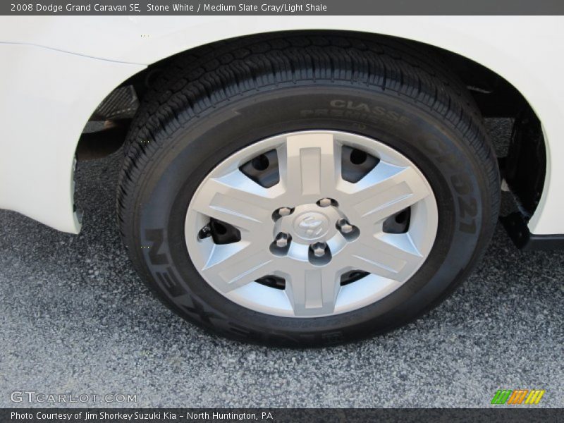 Stone White / Medium Slate Gray/Light Shale 2008 Dodge Grand Caravan SE