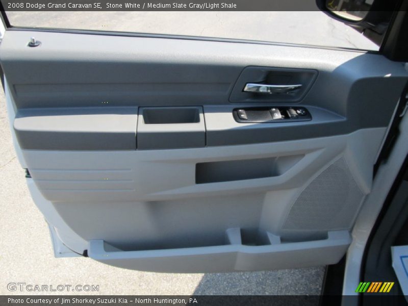 Stone White / Medium Slate Gray/Light Shale 2008 Dodge Grand Caravan SE