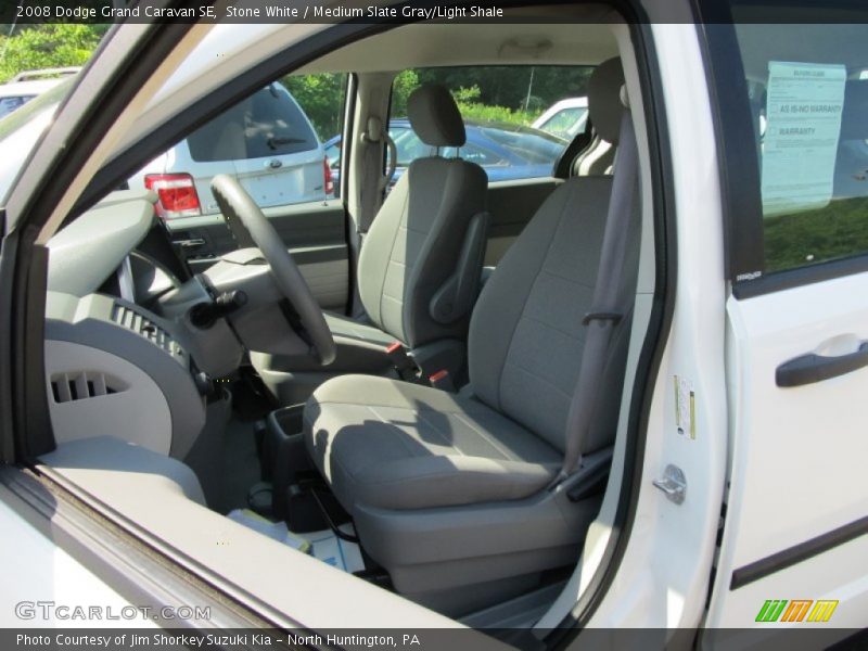 Stone White / Medium Slate Gray/Light Shale 2008 Dodge Grand Caravan SE