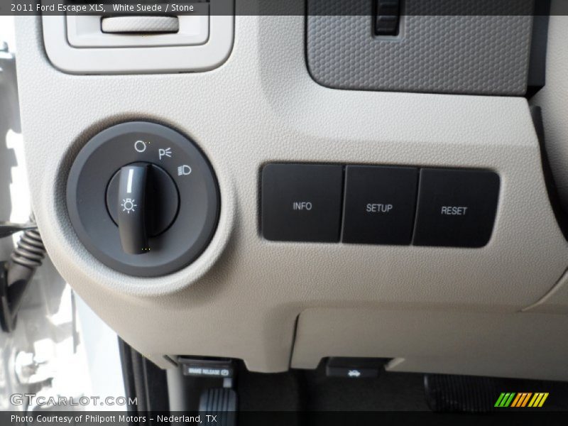 White Suede / Stone 2011 Ford Escape XLS