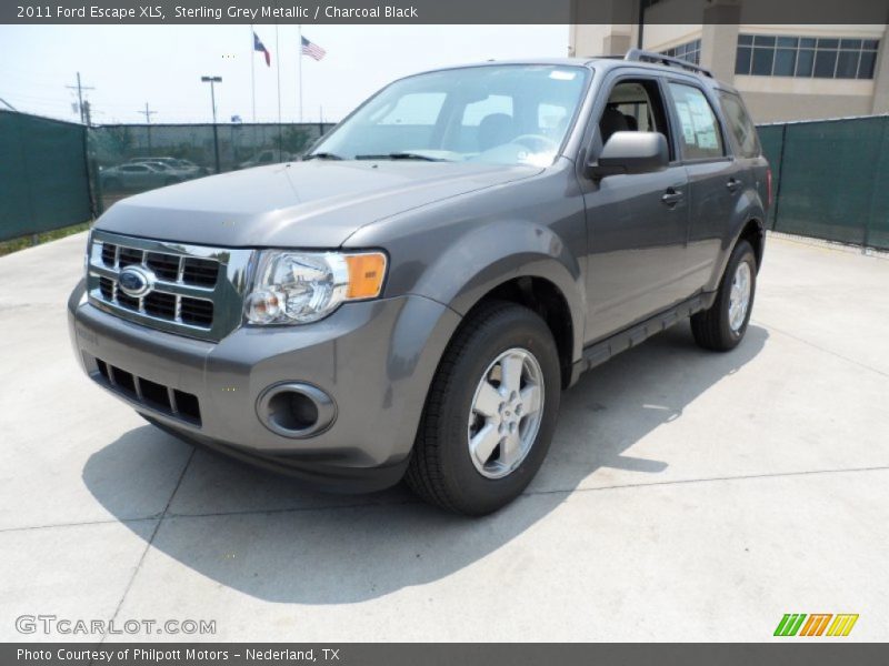 Sterling Grey Metallic / Charcoal Black 2011 Ford Escape XLS