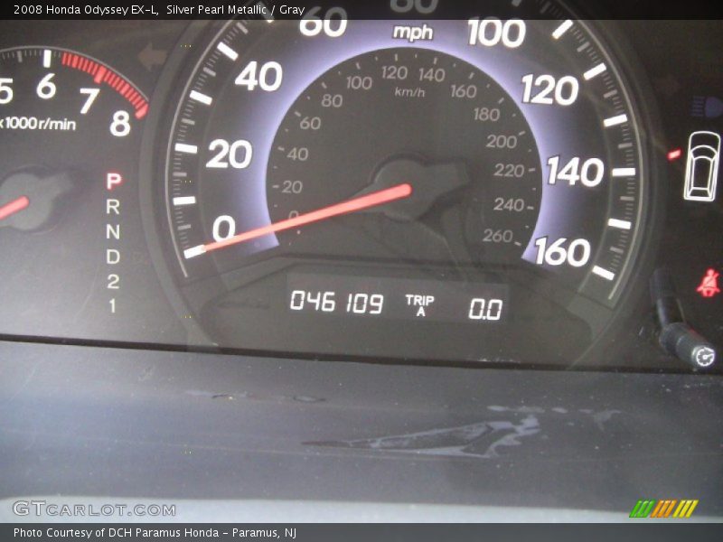 Silver Pearl Metallic / Gray 2008 Honda Odyssey EX-L