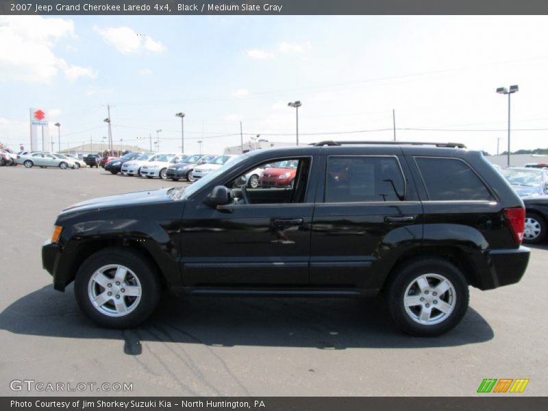 Black / Medium Slate Gray 2007 Jeep Grand Cherokee Laredo 4x4